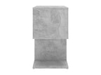 Tables de chevet 2pcs gris béton 50x30x51.5cm bois d'ingénierie WVXM63252
