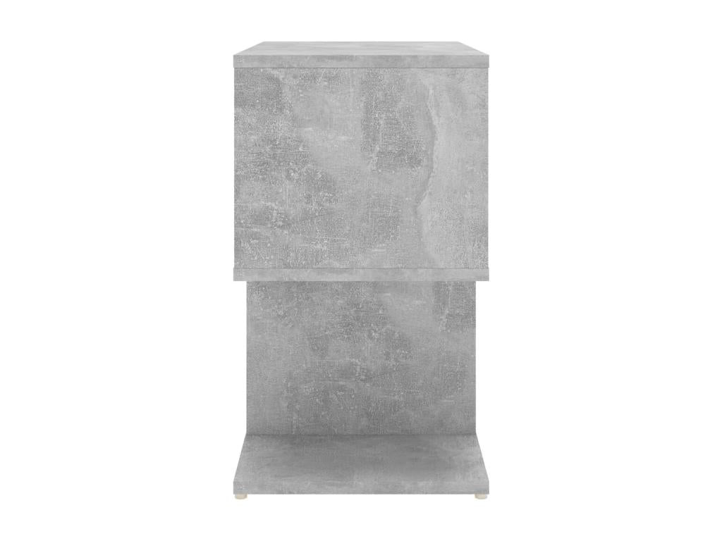 Tables de chevet 2pcs gris béton 50x30x51.5cm bois d'ingénierie WVXM63252