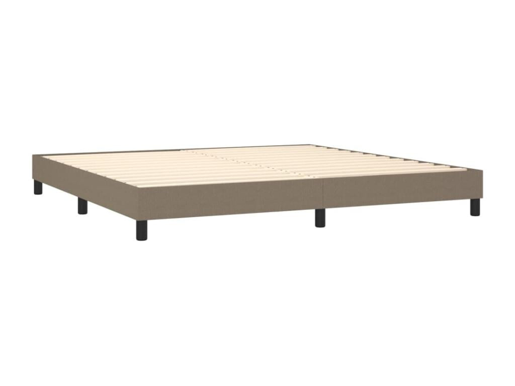 Lit à sommier tapissier avec matelas Artigeo 200x200 cm Tissu FVWV22735