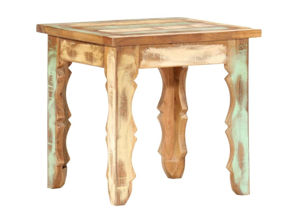 Table basse 40x40x40 cm Bois de récupération solide YMZZ00354