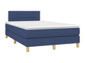 Lit à sommier tapissier avec matelas Bleu 120x200 cm Tissu QGKR40158