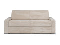 Canapé 4 places convertible express en velours côtelé beige - Couchage 160 cm - Matelas 22 cm - Artigeo VXAP94914