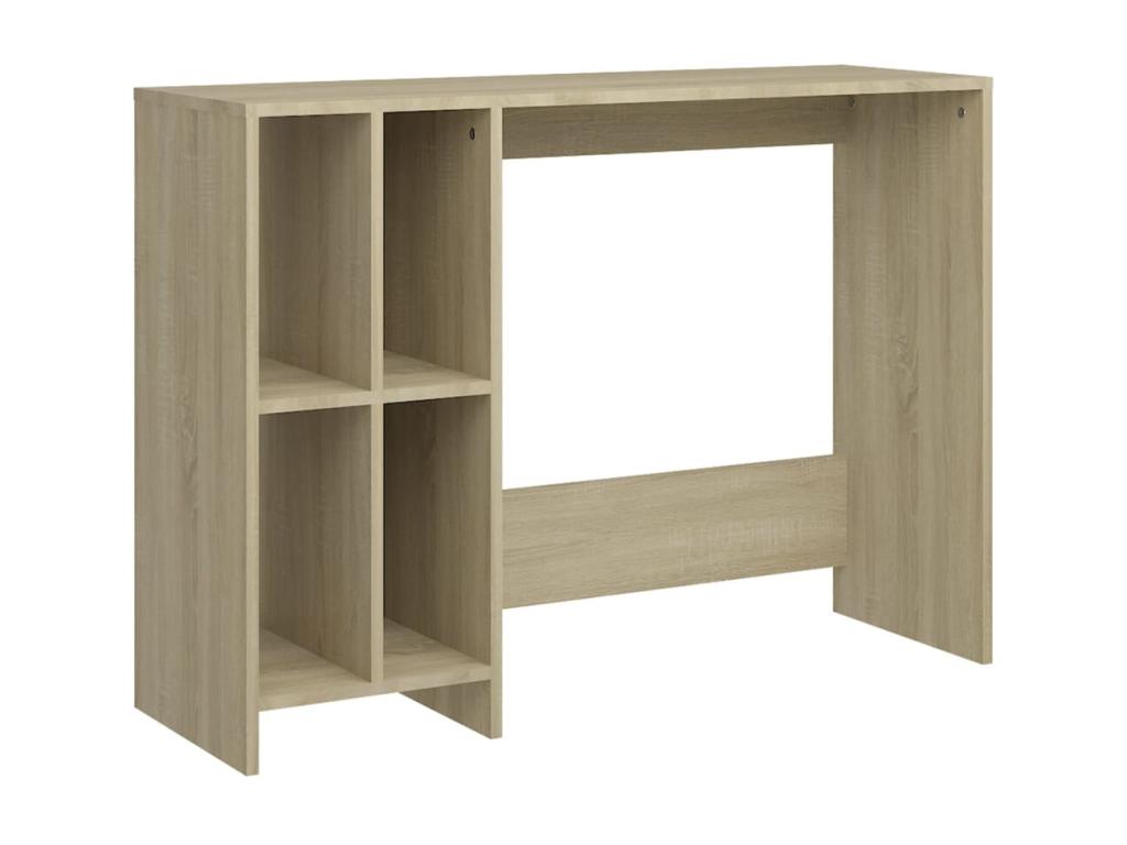 Bureau table poste de bois marron 102.5x35x75 cm 02 0023758 UKJR67174