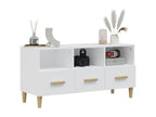 Meuble TV Blanc 102x36x50 cm Bois d'ingénierie SCLO84385