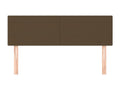 Tête de lit 2 pièces Marron foncé 72x5x78/88 cm Tissu SQLM19993