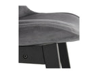 Tabouret de Bar en Velours Cosymeub 113cm Gris / Noir VPSP80822