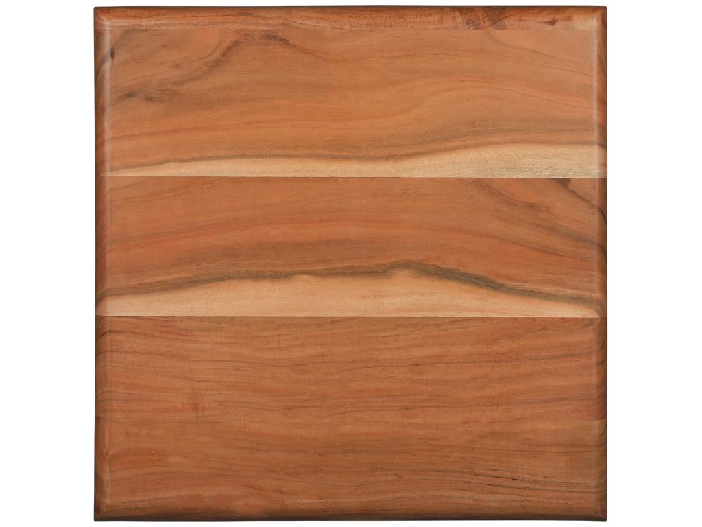 Set 2 table basse de salon métal noir bois d'Artigeo TWAG83940