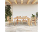 Ensemble à manger de jardin 5 pcs Bois de teck massif CEXX39615