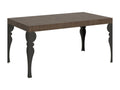 Table extensible 90x160/420 cm Paxon Noyer cadre Anthracite EYFP53663