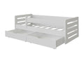 Lit Cosymeub 136 Unique Blanc 90x200 Bois Sommier à Cosymeub 97x205x63cm DCXV74618