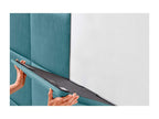 Cosymeub Tête de lit rembourrée en velours tricoté de qualité Cosymeub inférieure composée de panneaux autocollants interchangeables turquoise 110 cm BVRR74191