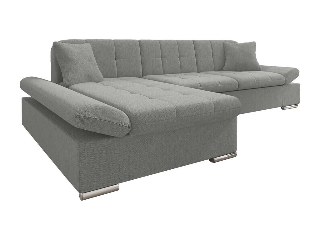 Canapé d'angle Cosymeub 152 Gris Fonction de couchage Boîte de literie 278x161x76cm CBRS25739
