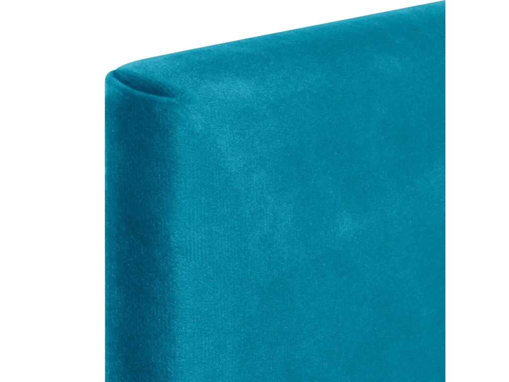 Cosymeub Tête de Lit Velours Lisse 145x60 Lits 120/135/140 - Bleu Clair OKLM75972