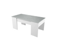 Table basse Artigeo avec plateau relevable et rangement - Blanc et Béton POTI69463