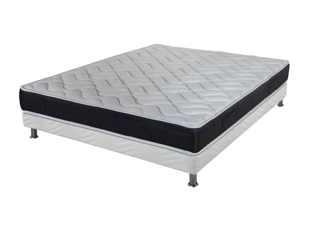 Matelas et sommier 160x200 Mousse - Cosymeub - Soutien très ferme - Made in France CRCA15466