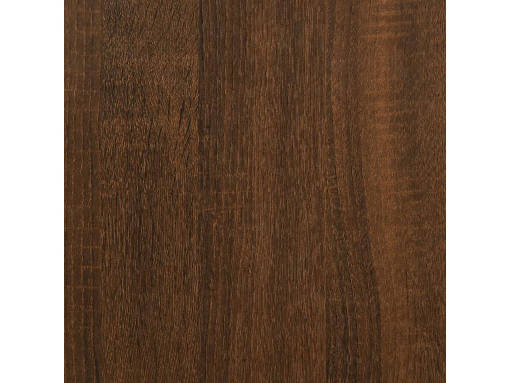Cadre de lit chêne marron 90x200 cm bois d'ingénierie QQTF43762
