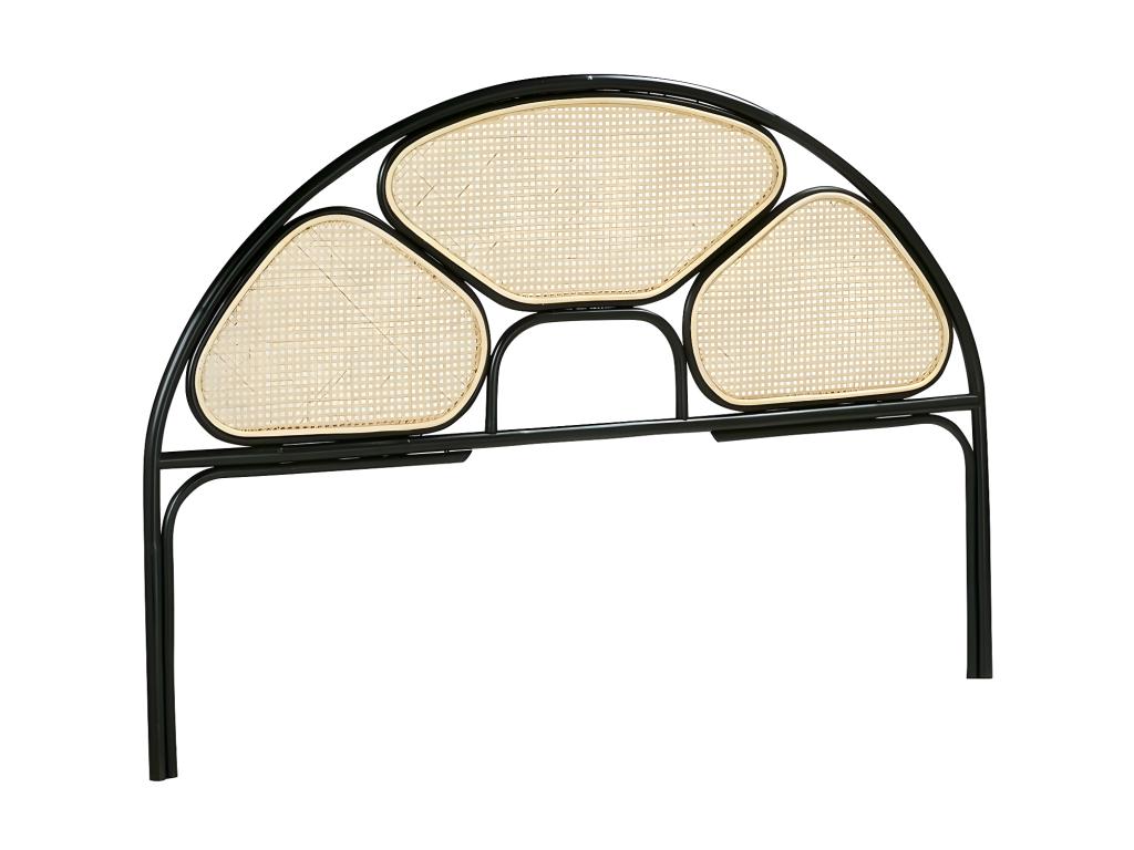 Tête de lit en cannage et rotin noir 160 cm UQWV26843