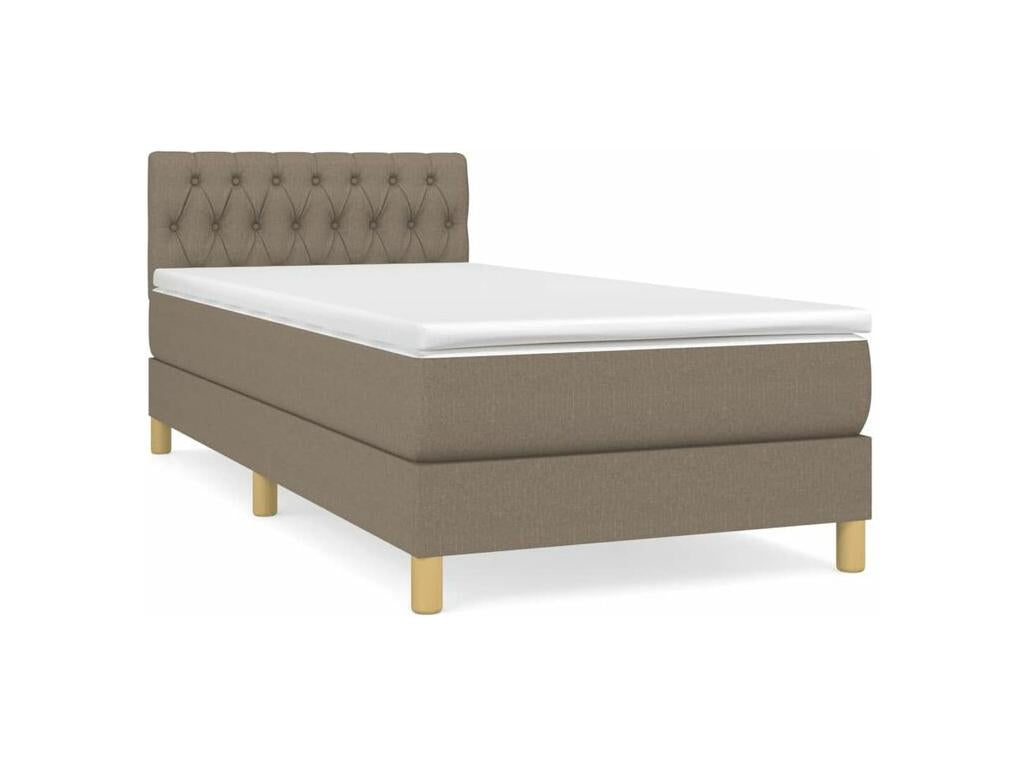 Sommier à Artigeo de lit avec matelas Artigeo 90x200 Tissu HLGW85137