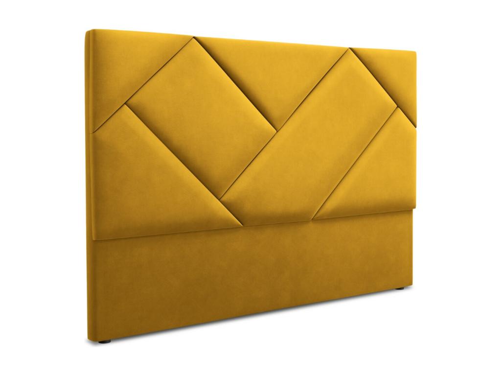 Cosymeub - Tête de lit Cosymeub 200x120cm en velours jaune - 200x8x120cm UGVI13643