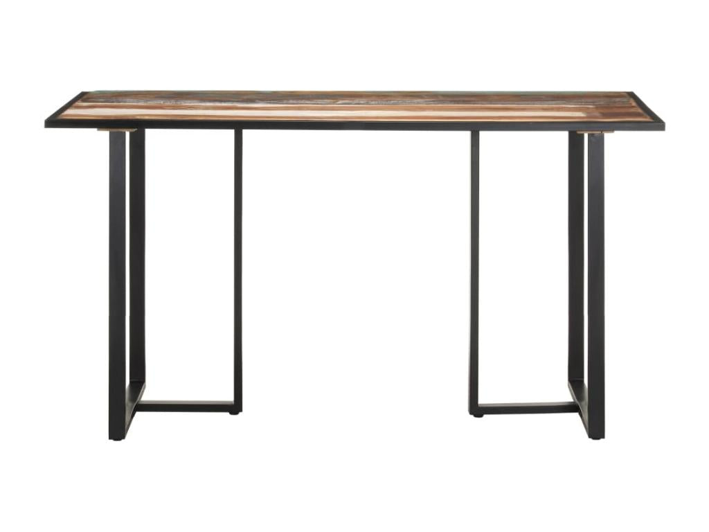 Table de salle à manger 140 cm Bois de récupération massif MROW60730