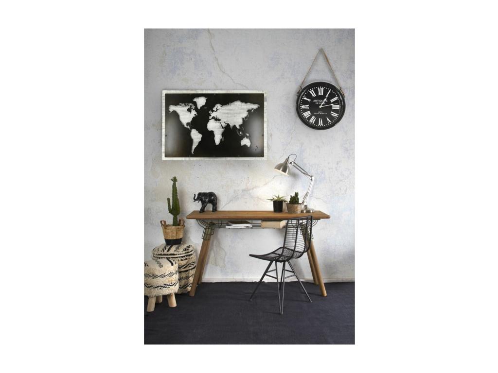 Console en pin et métal TJBW50816