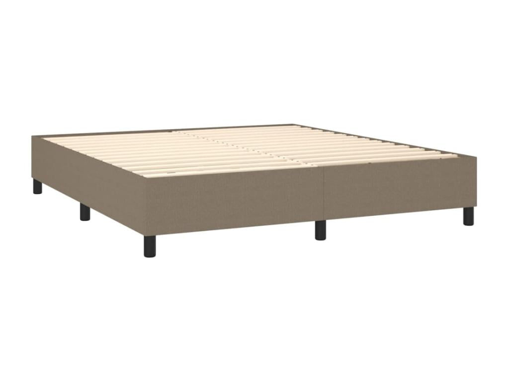 Sommier tapissier avec matelas et LED Artigeo 160x200 cm Tissu LJUJ78613