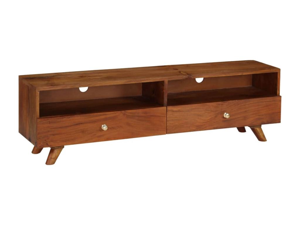 Meuble TV Bois de récupération solide 140x30x40 cm HICK29528
