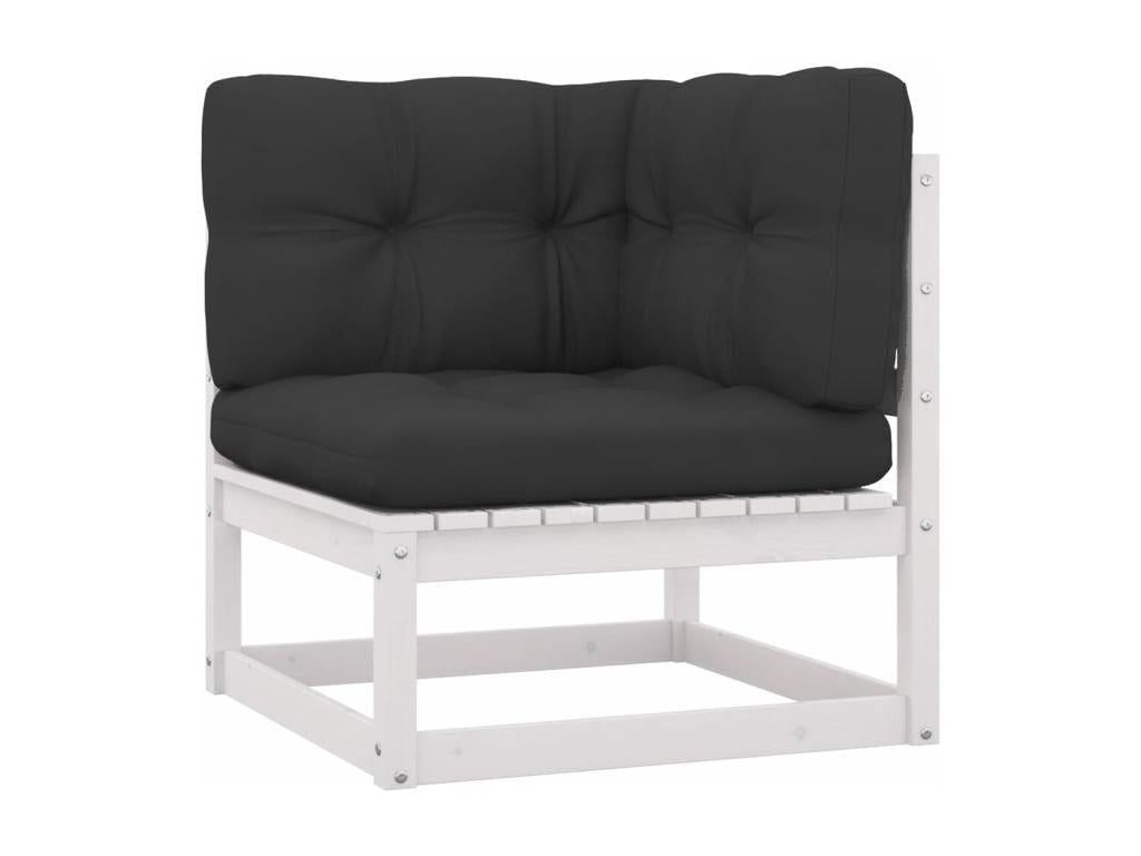 Salon de jardin 6 pièces avec coussins Bois de pin massif SGWD90770