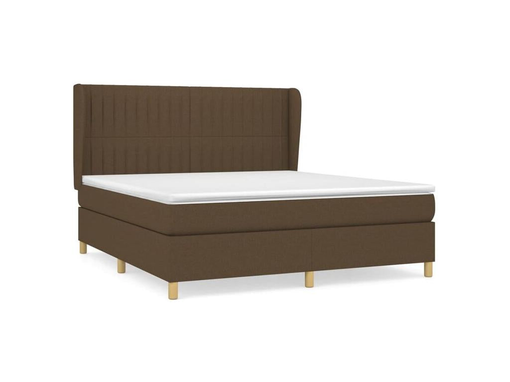 Sommier à Cosymeub de lit avec matelas Marron foncé 180x200 TOMV89064