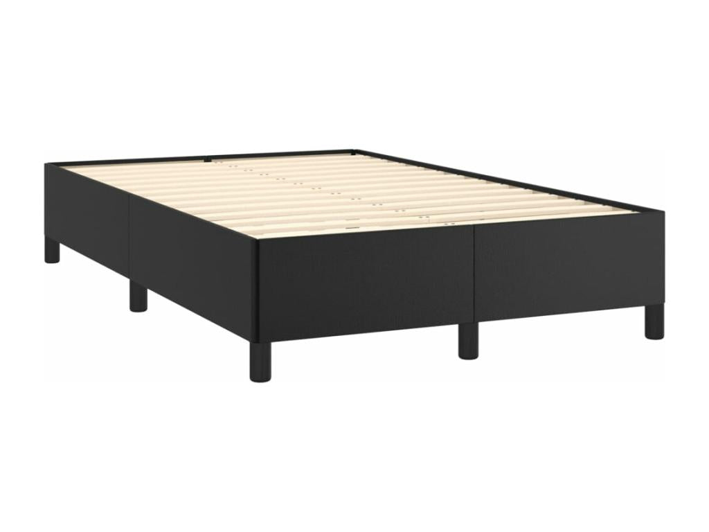 Sommier à Artigeo de lit avec matelas noir 120x190 cm similicuir SKNT26539