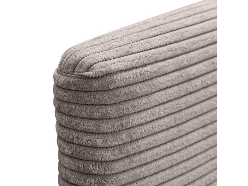 Cosymeub Tête de Lit Velours Côtelé Uni 105x115 avec Pieds de Lit 105 - Marron WQHO57052