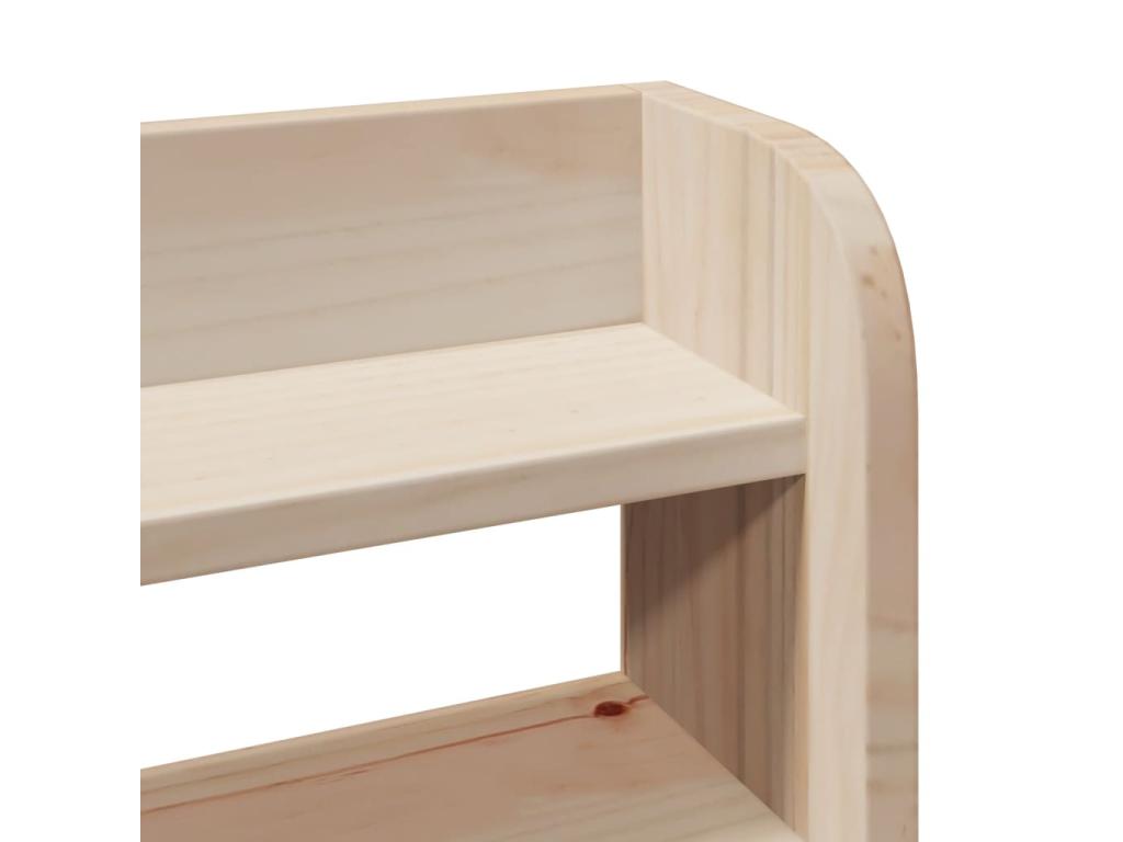 Cadre de lit avec tête de lit 200x200 cm Bois de pin massif GHAG65570