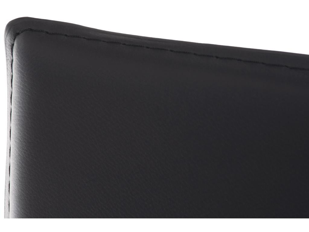 Lot de 2 Tabouret de bar - Similicuir / Métal - Noir - Artigeo XMSK18817