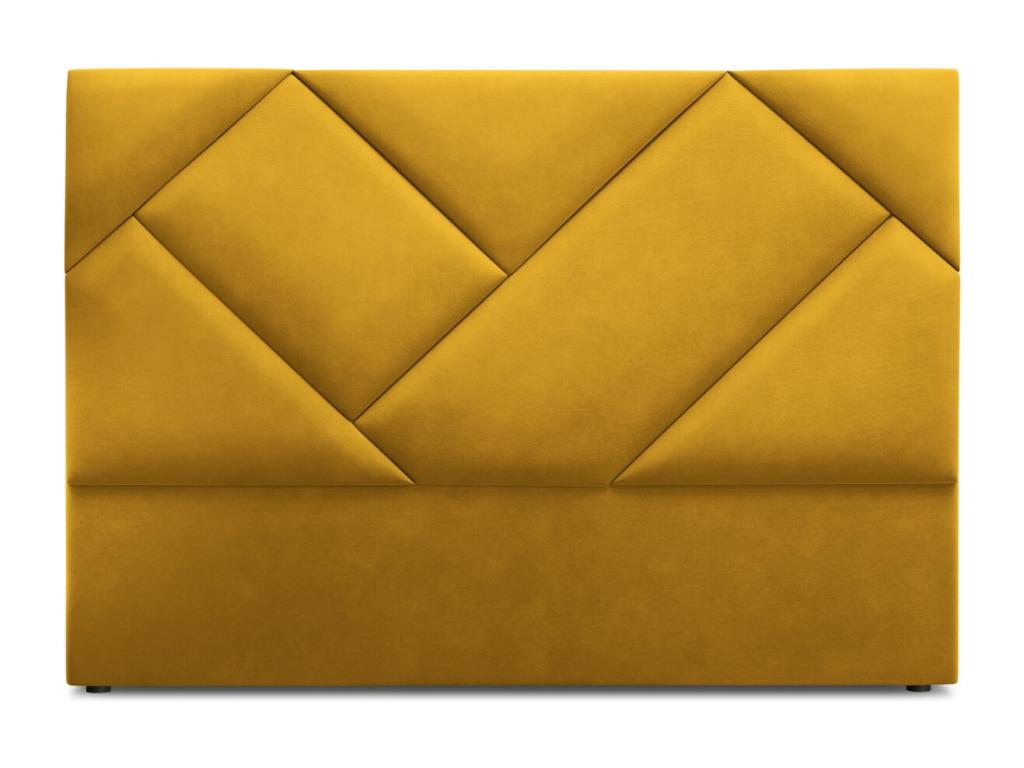 Cosymeub - Tête de lit Cosymeub 200x120cm en velours jaune - 200x8x120cm UGVI13643
