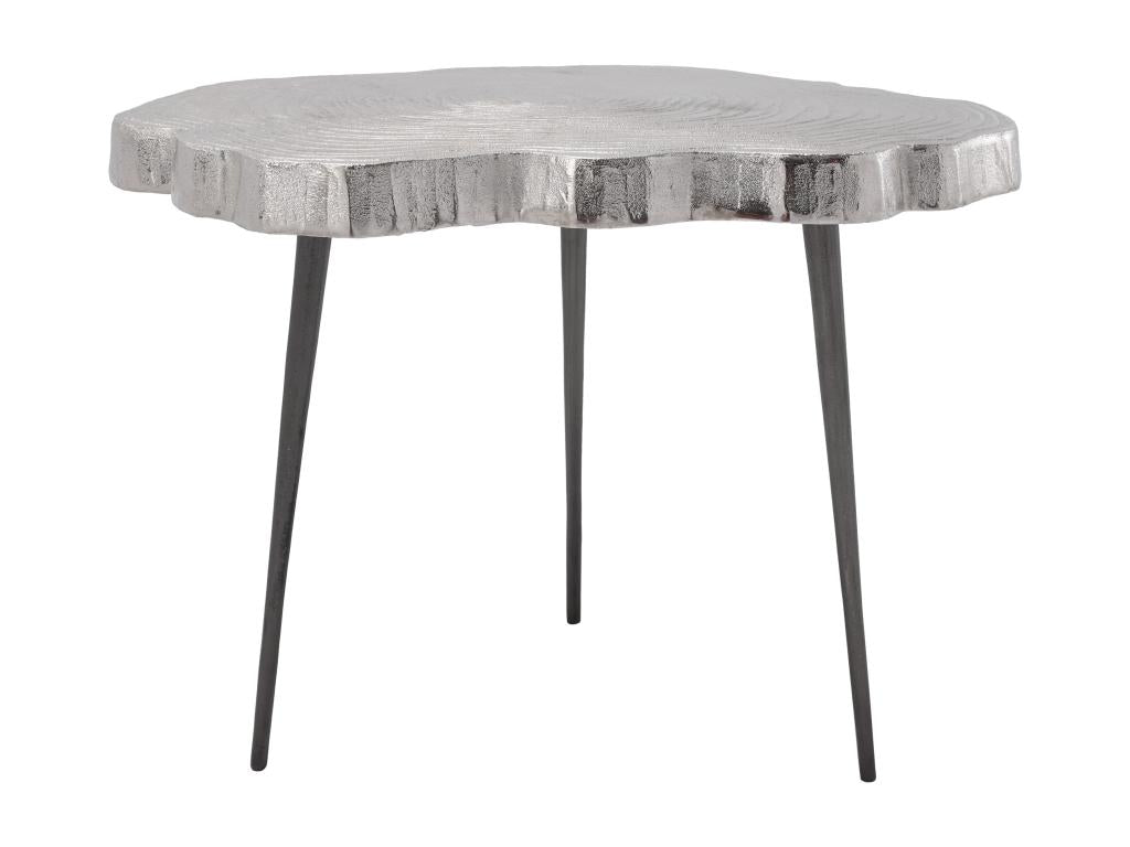 Table d'Appoint Design Wood Cosymeub 65cm Argent BMOD44999