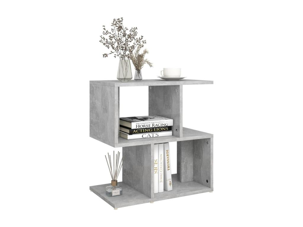 Tables de chevet 2pcs gris béton 50x30x51.5cm bois d'ingénierie WVXM63252