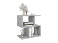 Tables de chevet 2pcs gris béton 50x30x51.5cm bois d'ingénierie WVXM63252