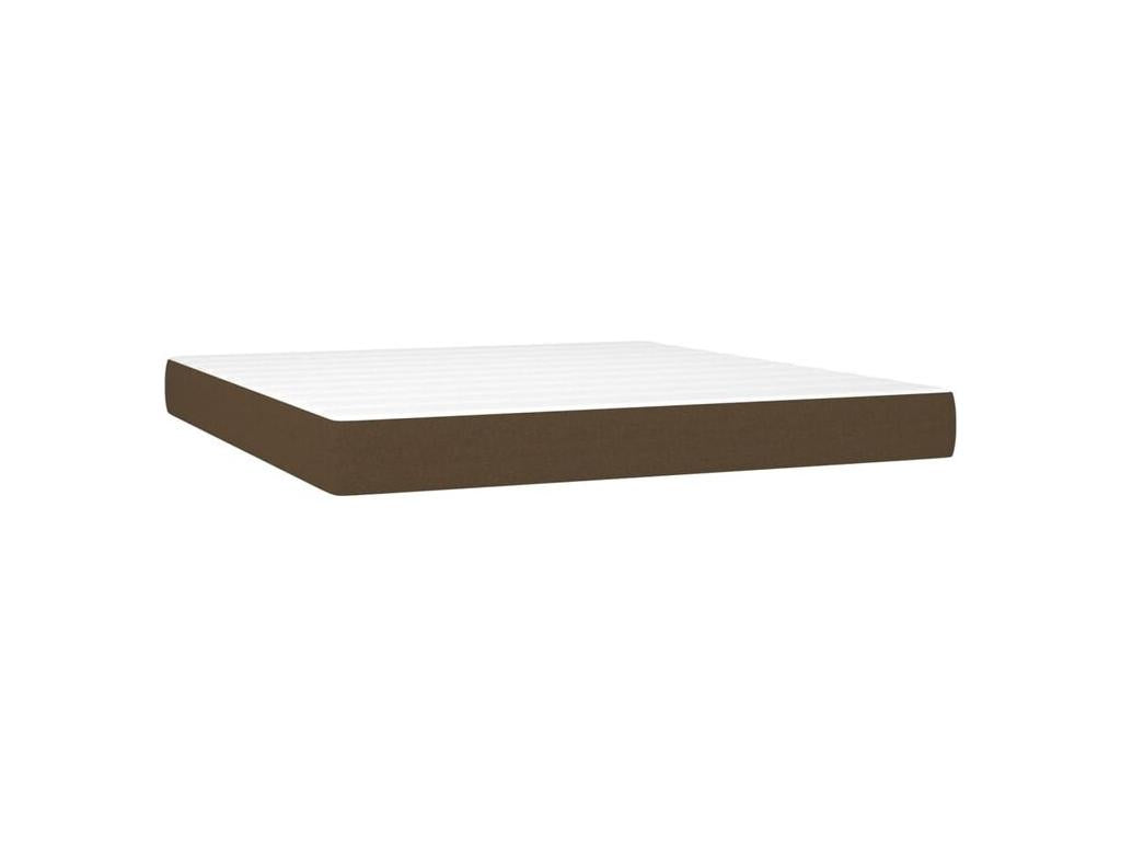 Sommier à Cosymeub de lit avec matelas Marron foncé 180x200 TOMV89064