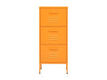Armoire de rangement Jaune moutarde 42.5x35x101.5 cm Acier REOP46514