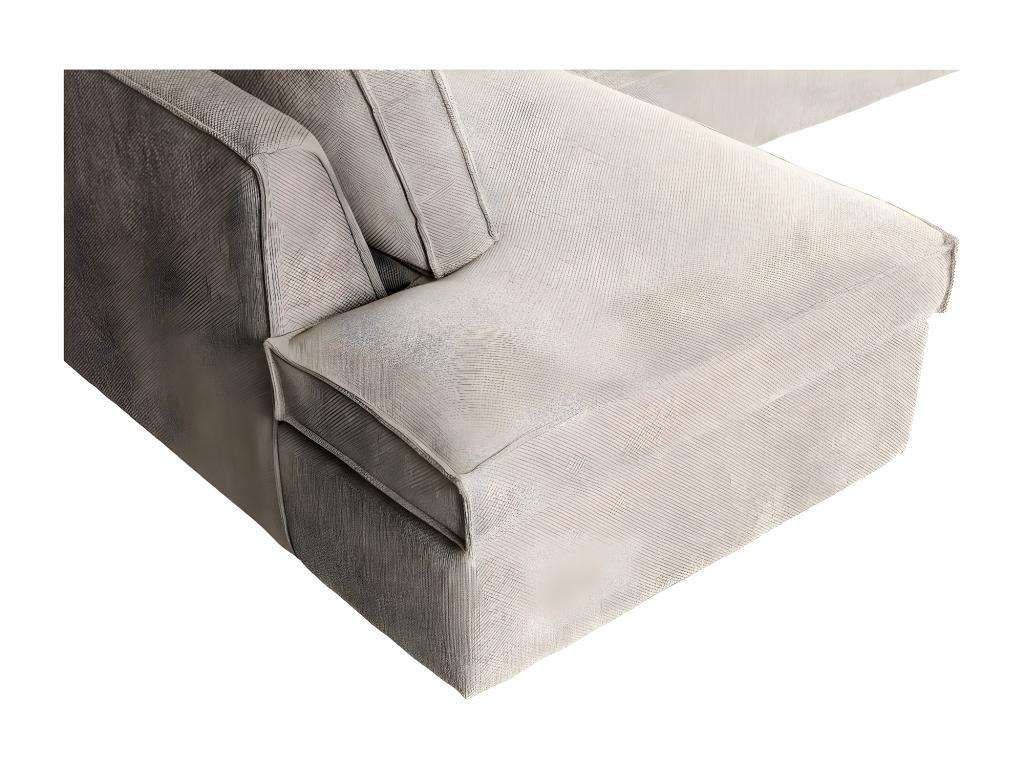Artigeo - Canapé d'angle gauche en tissu naturel PXBZ43974