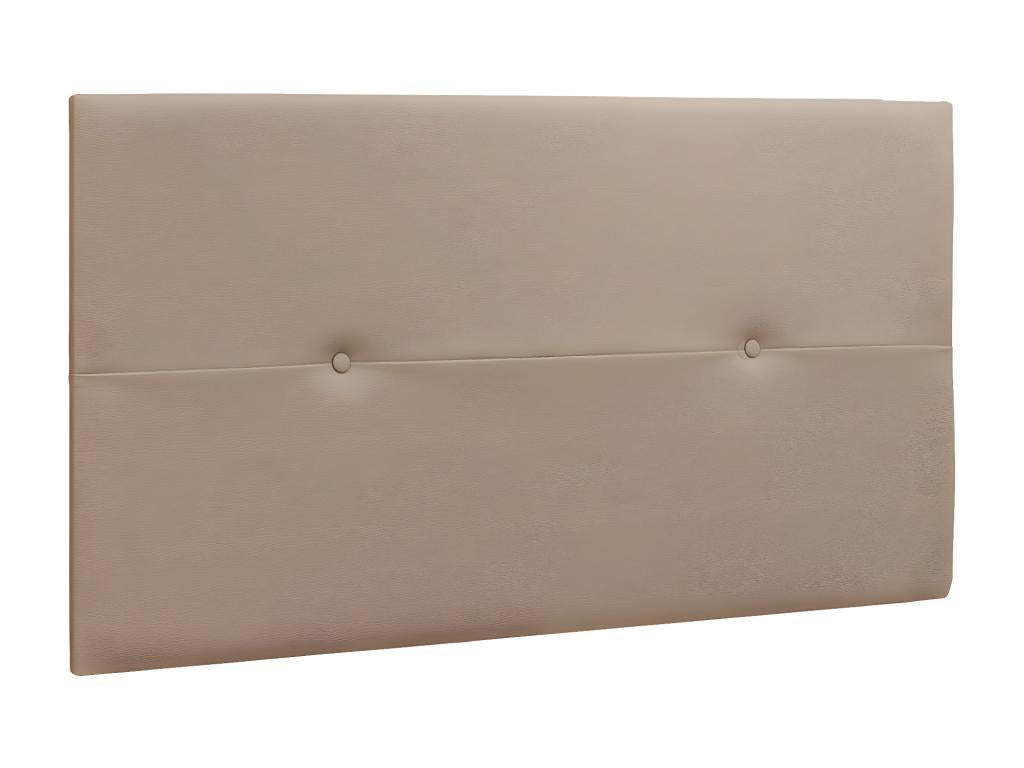 Tête de lit en simili-cuir coloris beige - longueur 110 x profondeur 4 x hauteur 55 cm XLVY70298