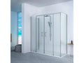 Receveur de Douche 100x160 cm Artigeo Slim Blanc Cabine de Douche 100x160 cm Hauteur 200cm Avec 1 Glace Fixe et Ouverture Centrale 4 Glaces BVXU13517