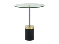 Table d'Appoint en Marbre Artigeo 53cm Or / Noir UIQG97985