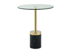 Table d'Appoint en Marbre Artigeo 53cm Or / Noir UIQG97985