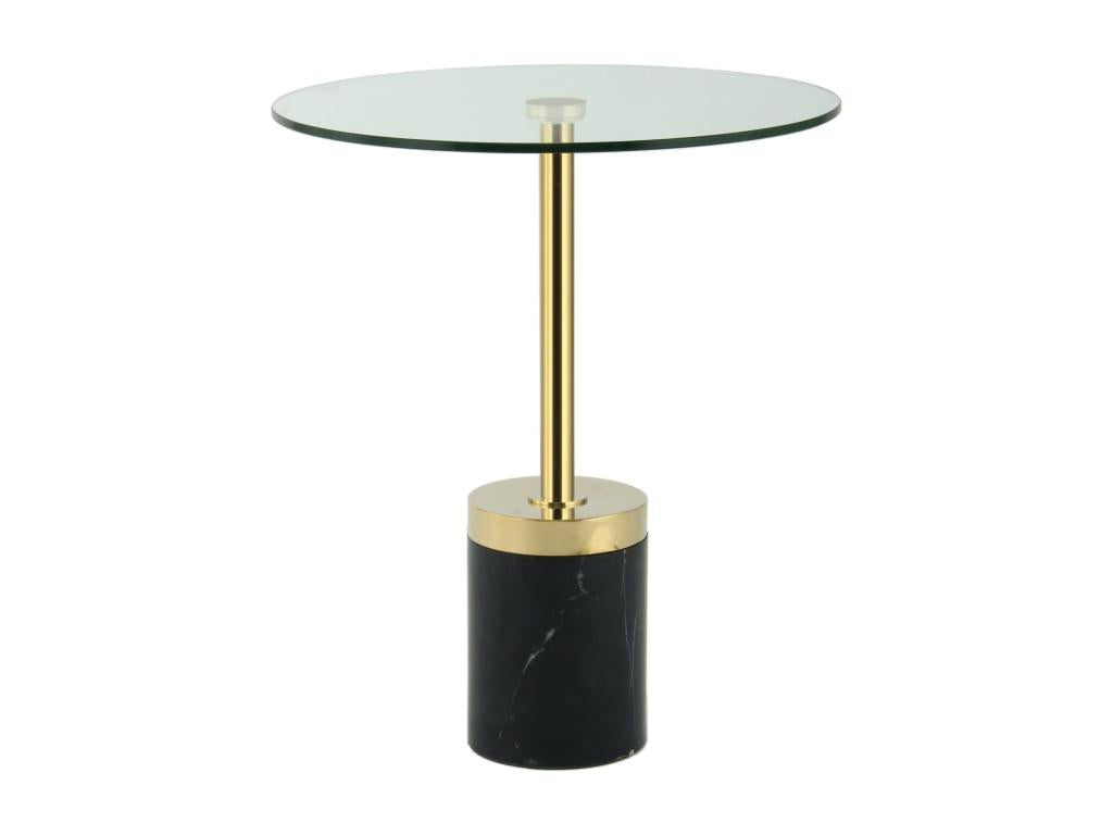 Table d'Appoint en Marbre Artigeo 53cm Or / Noir UIQG97985