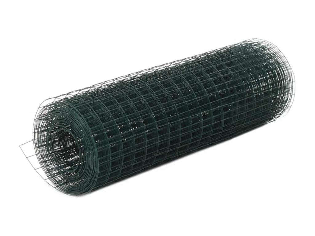 Grillage Acier avec revêtement en PVC 10x0.5 m Vert 2 DIHW67861