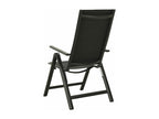 Chaises pliables de jardin lot de 2 Textilène et aluminium Noir VILM16309