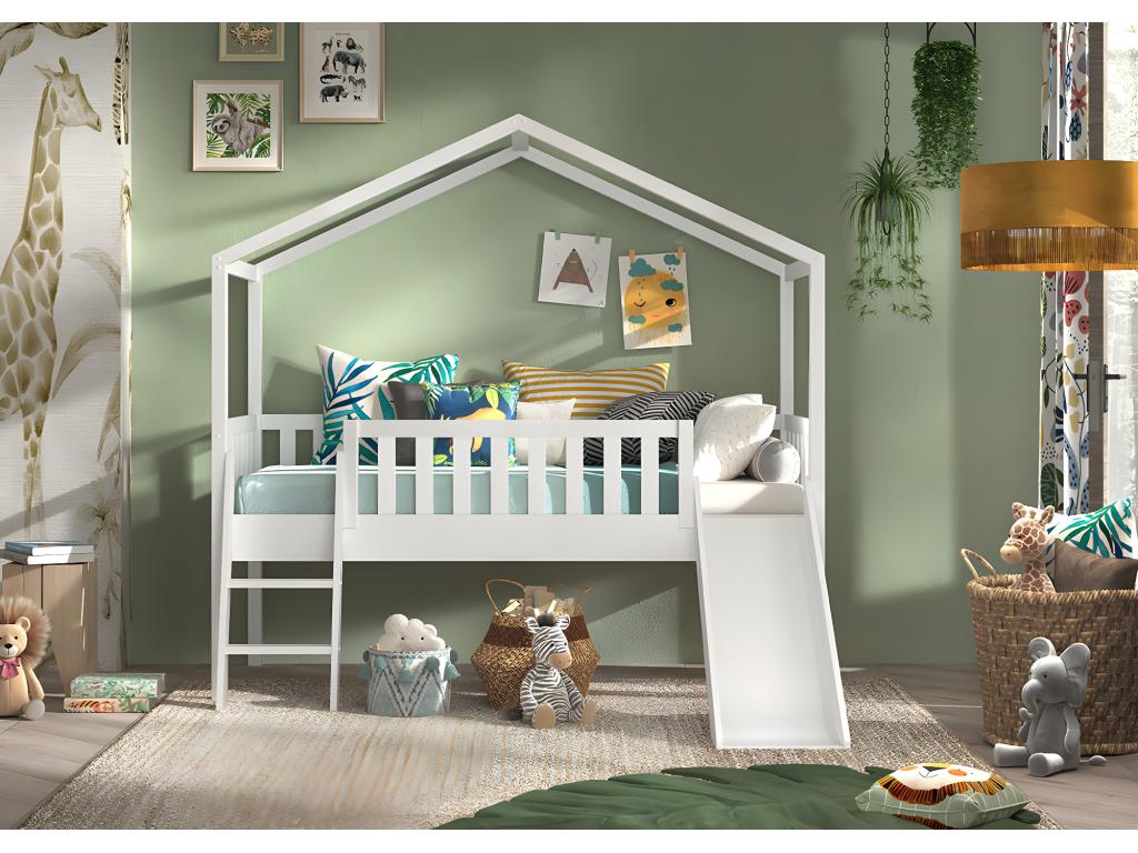 Lit Cabane Cosymeub HB005 192x209x202 Blanc NAIO25146