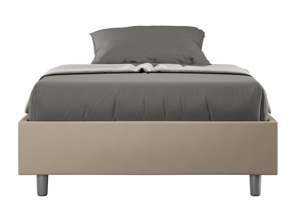 Lit sans sommier rembourré 140x190 similicuir Artigeo CJSZ64326