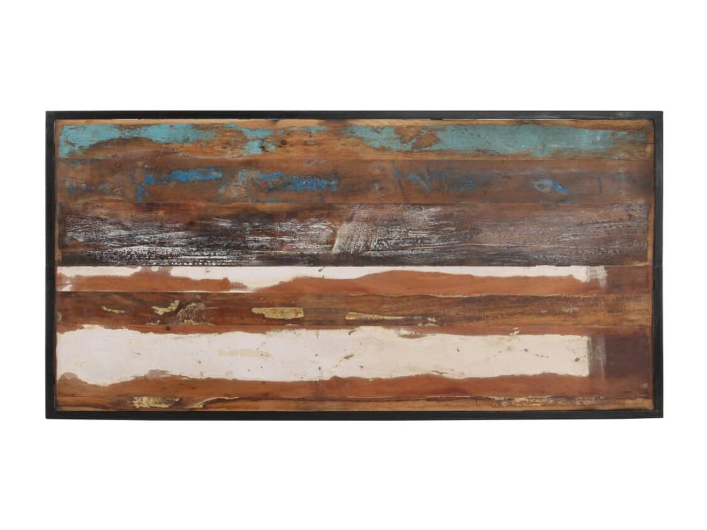 Table de salle à manger 140 cm Bois de récupération massif MROW60730